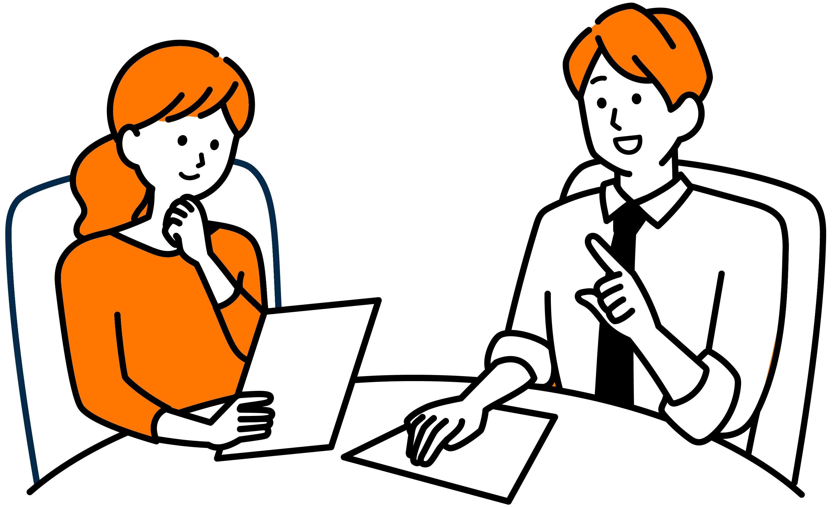 キックオフ・社員総会のイラスト